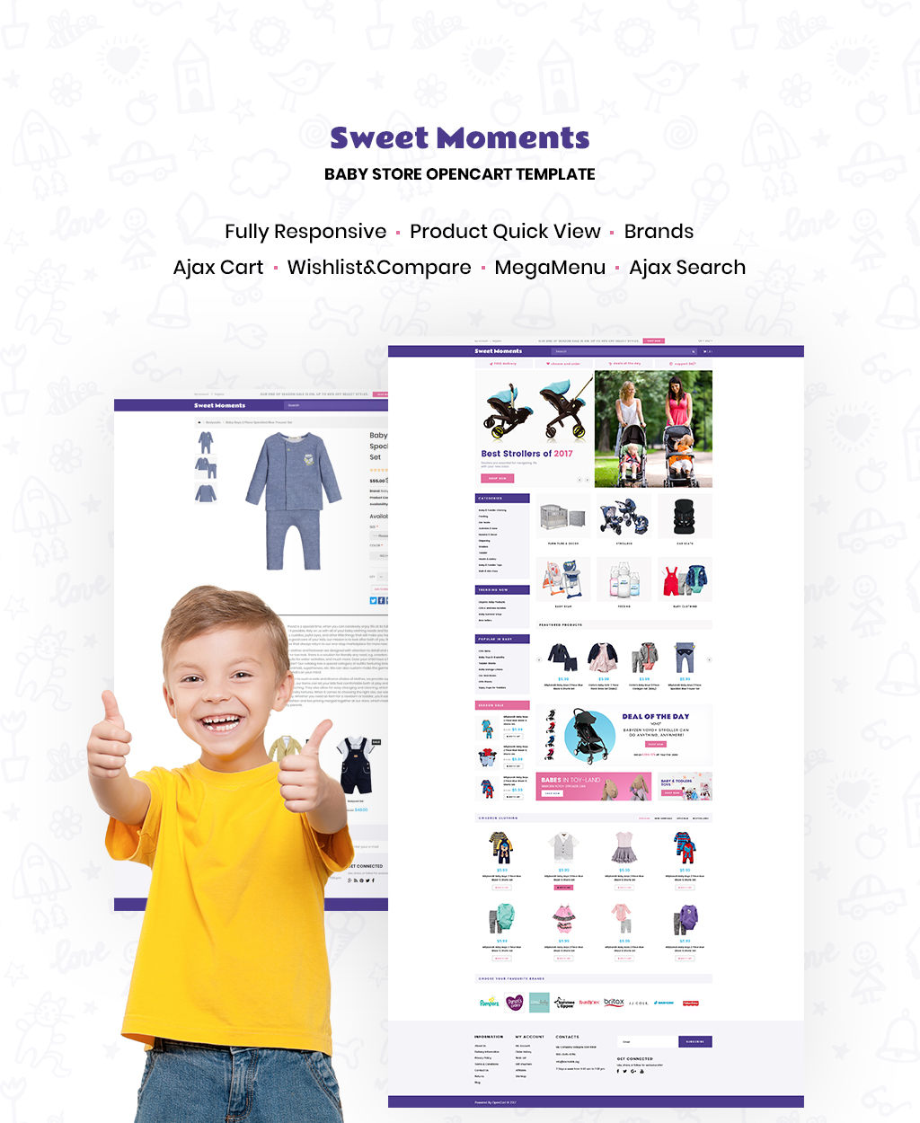 WholeSale - Baby Store OpenCart Template