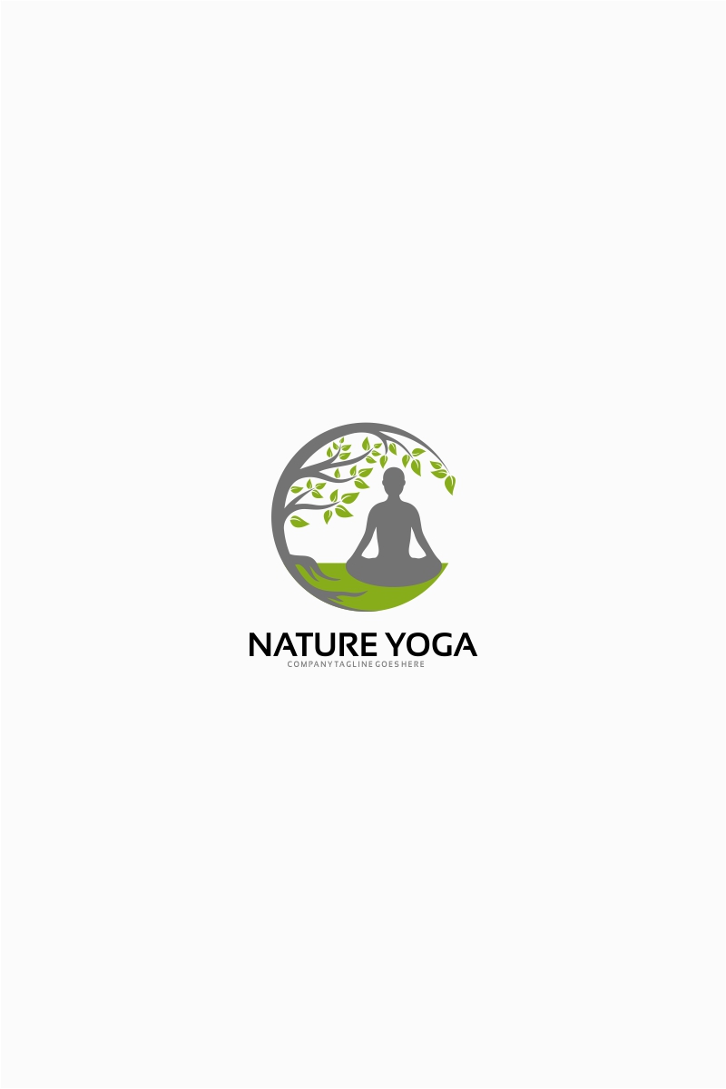 Nature Yoga Logo template