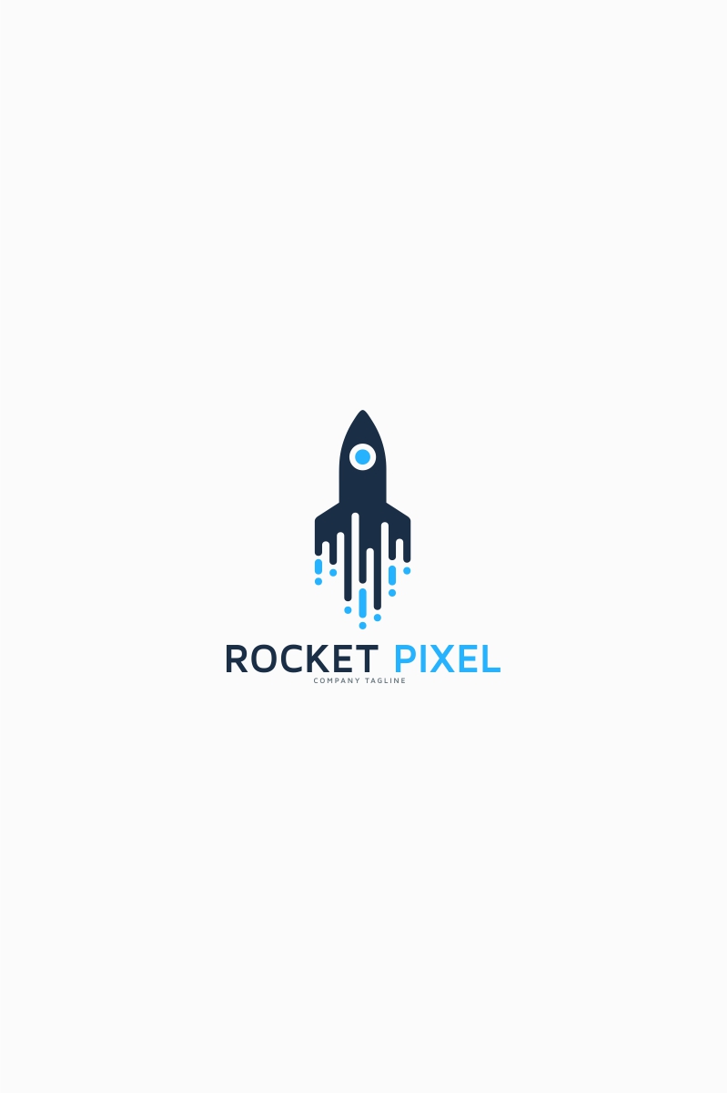 Rocket Pixel Logo Template