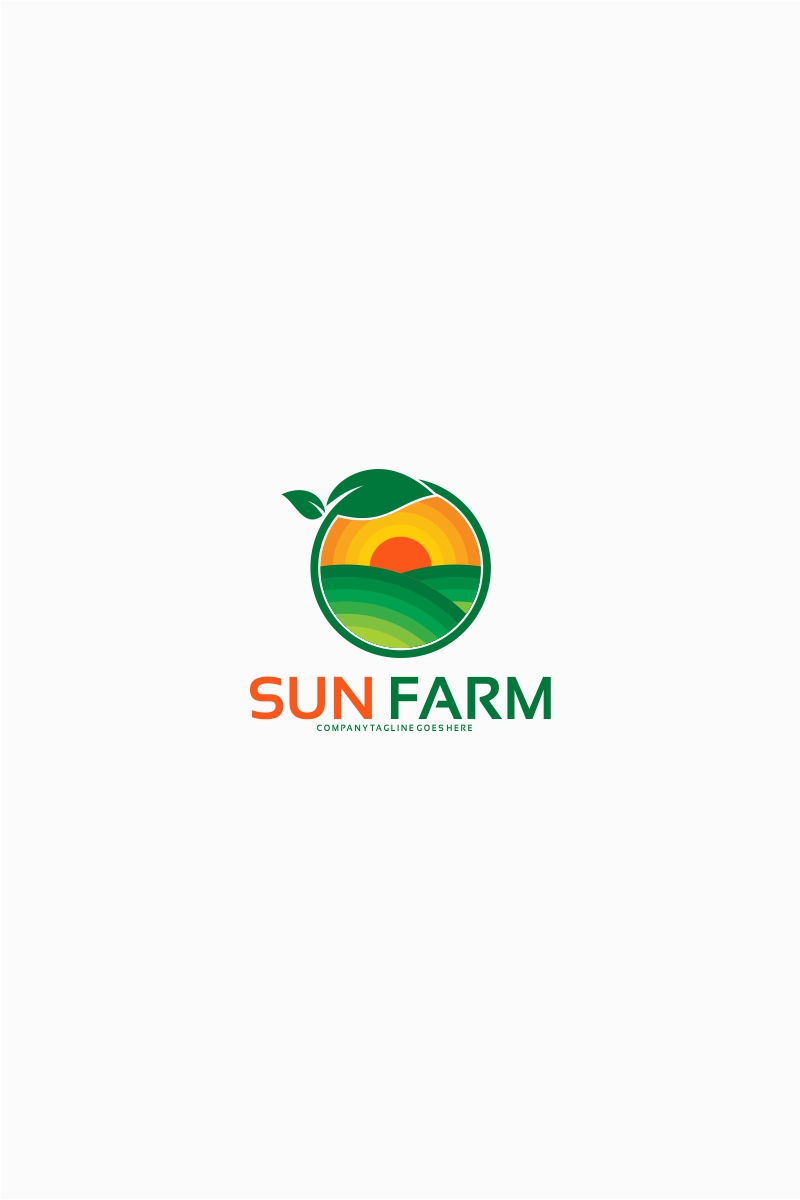 Sun Farm Logo Template