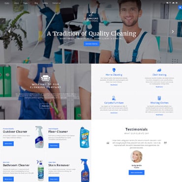 Cleaning Services Joomla Templates 64859