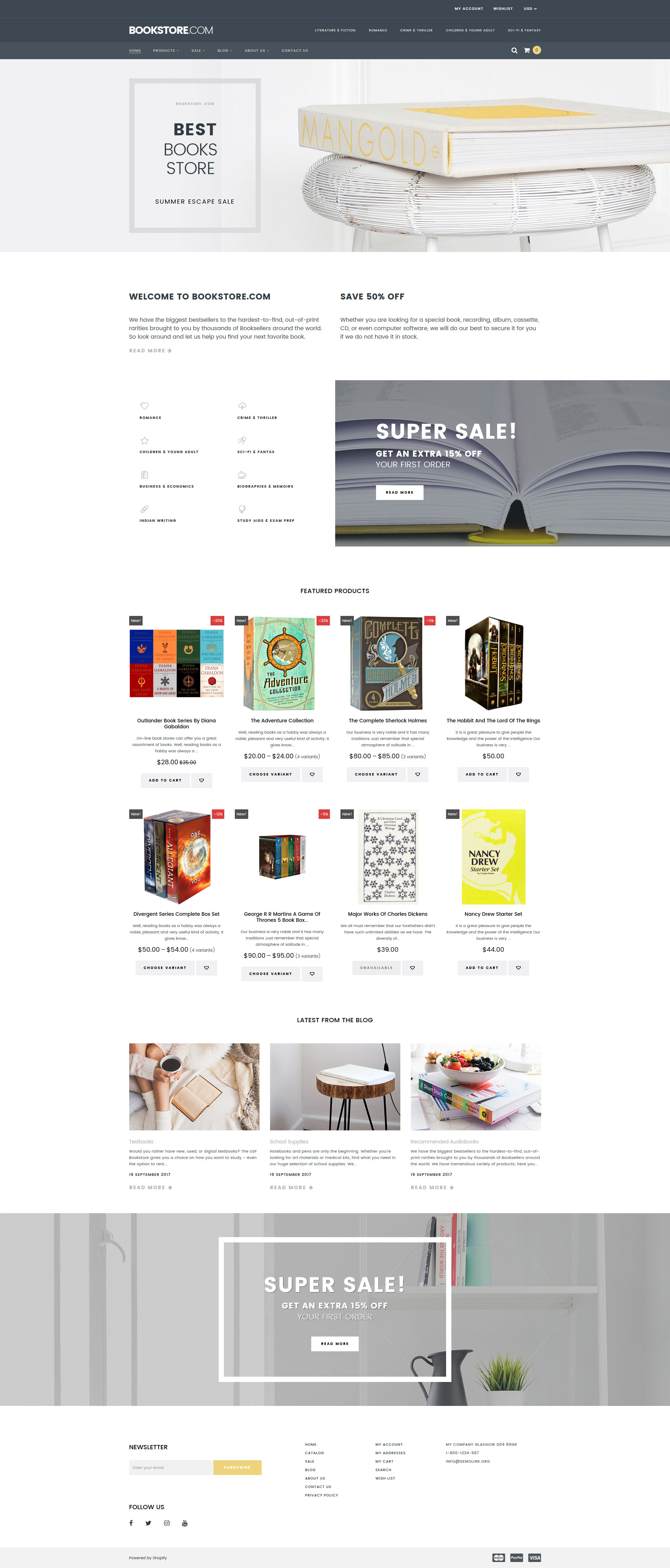 Books Responsive Shopify Theme