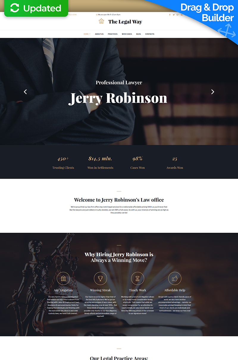 Lawyer Moto CMS 3 Template
