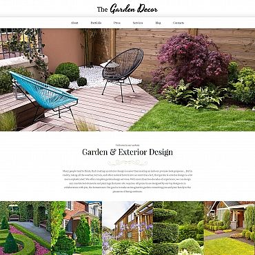 Decoration Gardens Moto CMS 3 Templates 65084