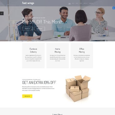 Wings Delivery Joomla Templates 65104