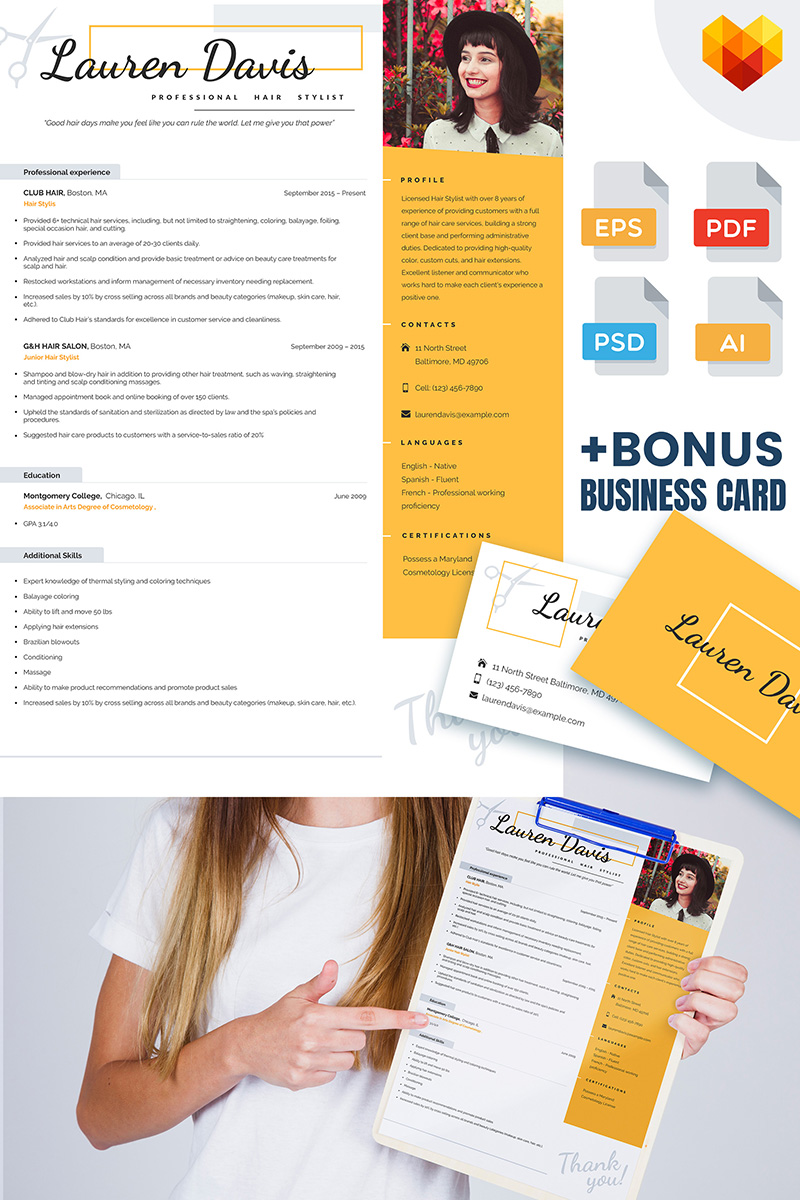 Graphics Resume Template