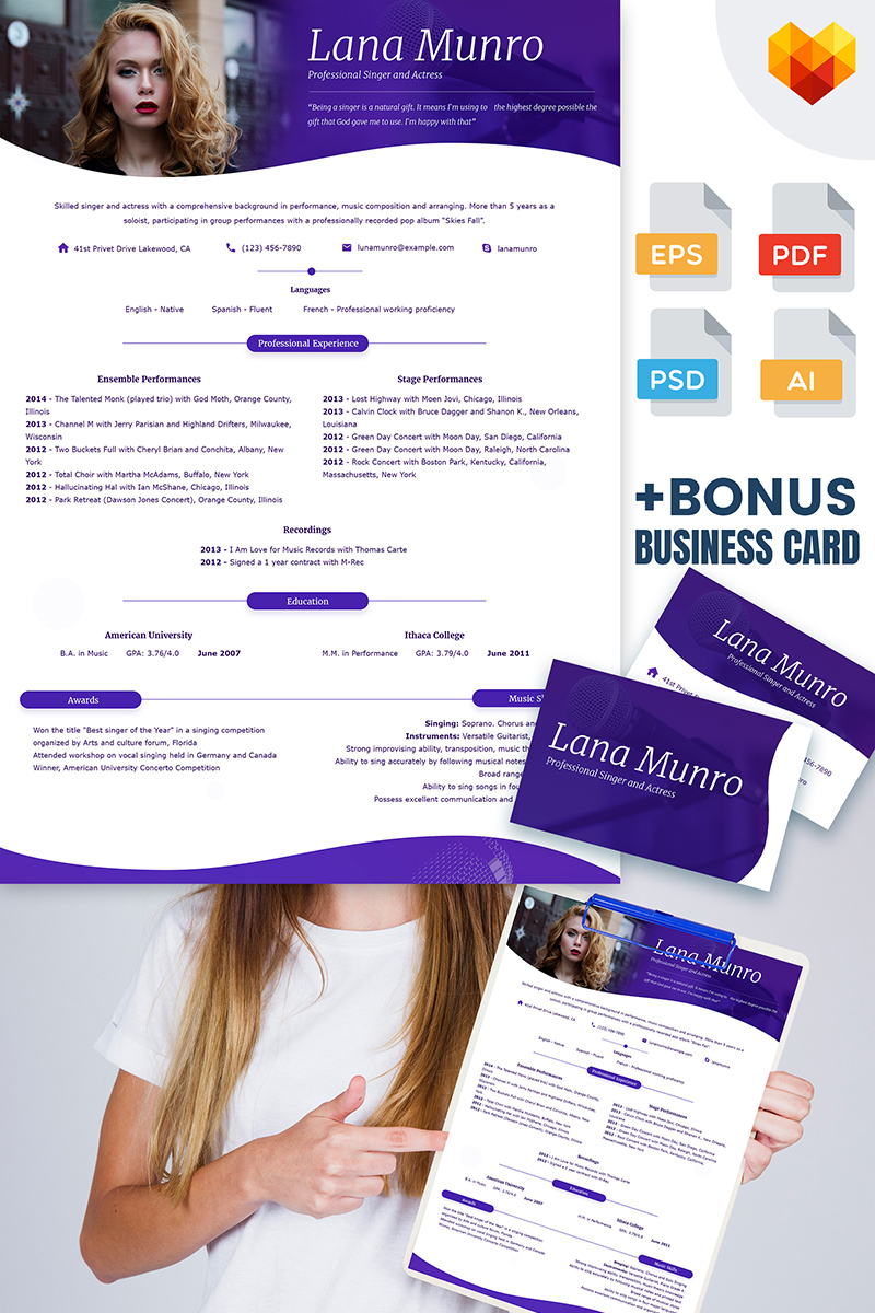 Graphics Resume Template