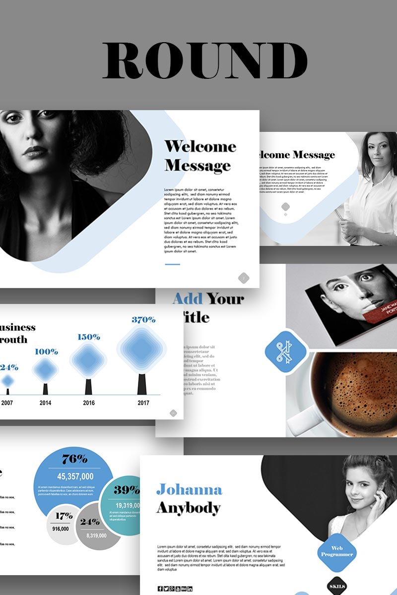 Round PowerPoint template