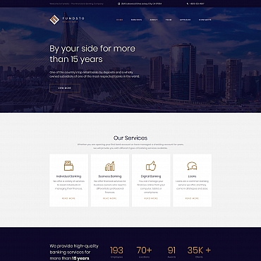 Banking Invest Moto CMS 3 Templates 65285