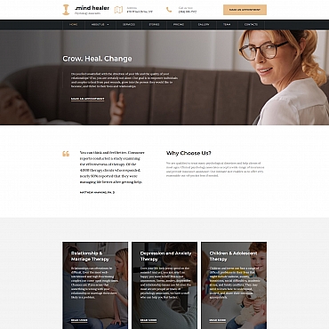 Therapy Cognitive Moto CMS 3 Templates 65293