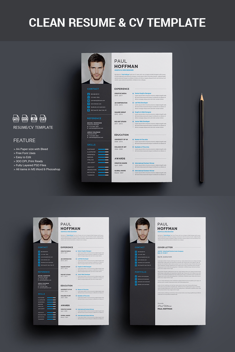 Resume/CV-Paul Hoffman Resume Template