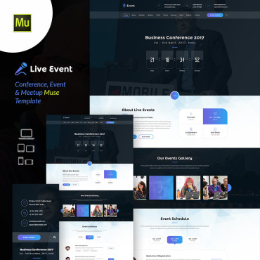 Conference Event Muse Templates 65460