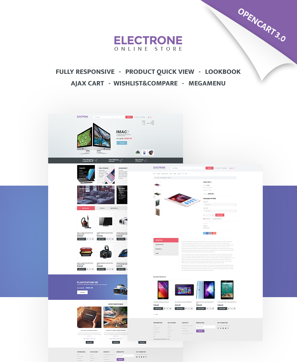 Electronics Store Responsive OpenCart Template