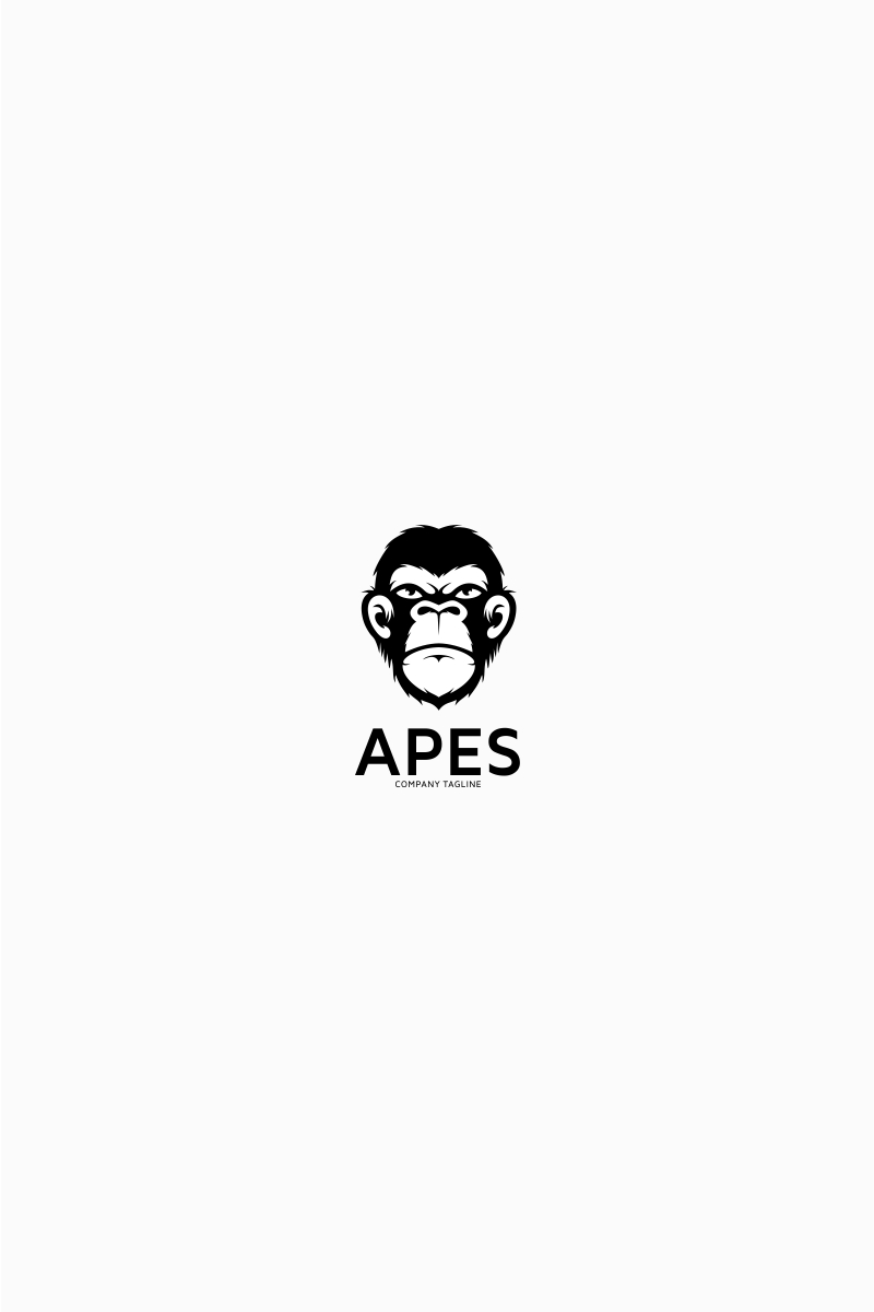 Apes - Monkey Head Logo template