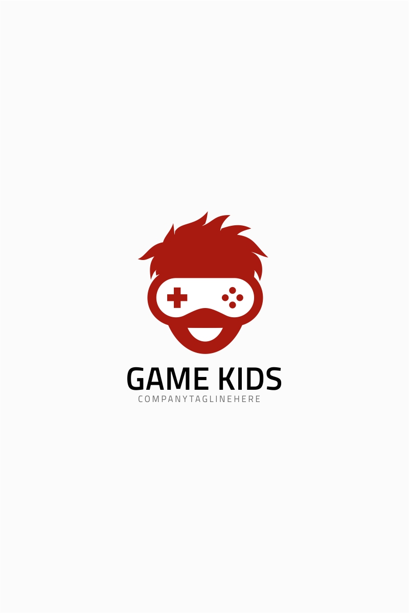 Geek Game Kids Logo Template