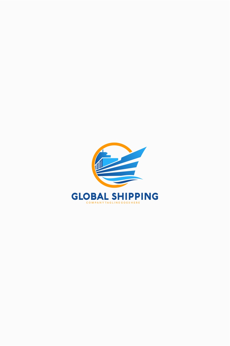 Global Shipping Logo Template