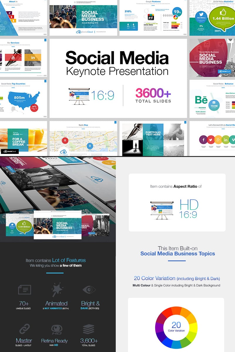 Social Media Presentation - Keynote template