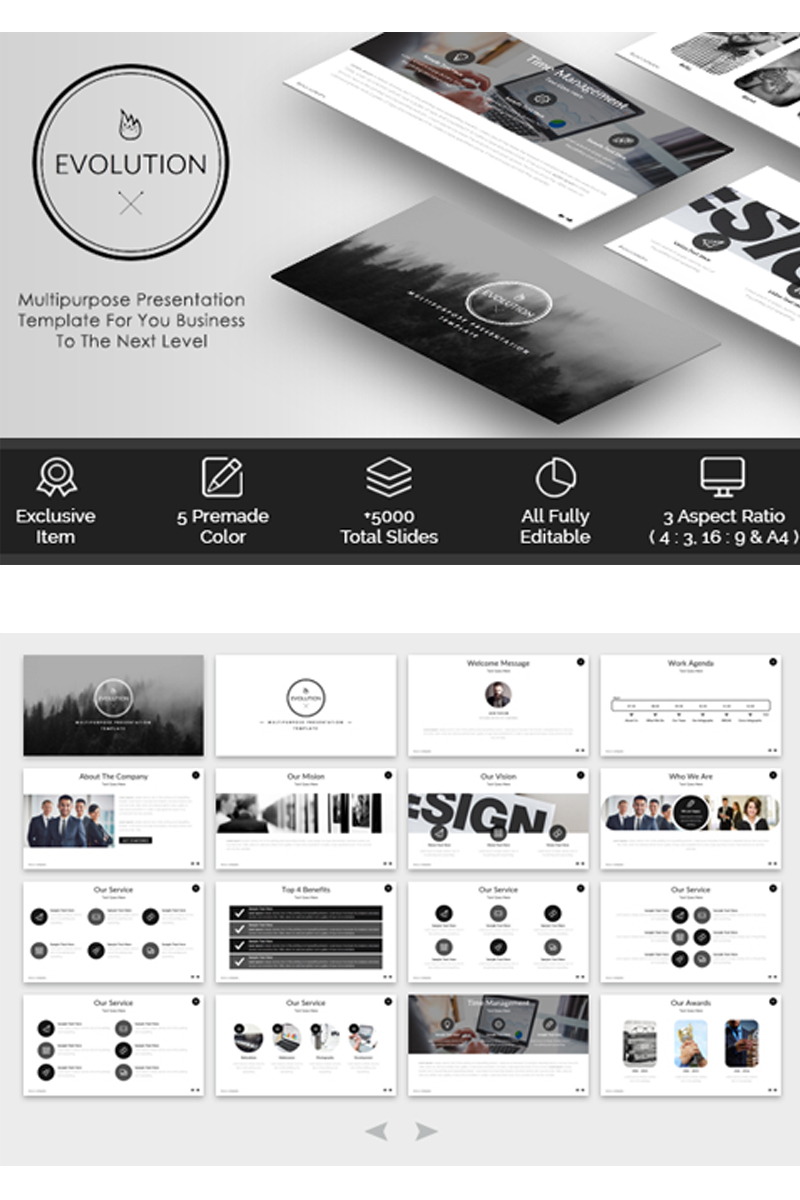 EVOLUTION - Multipurpose PowerPoint template