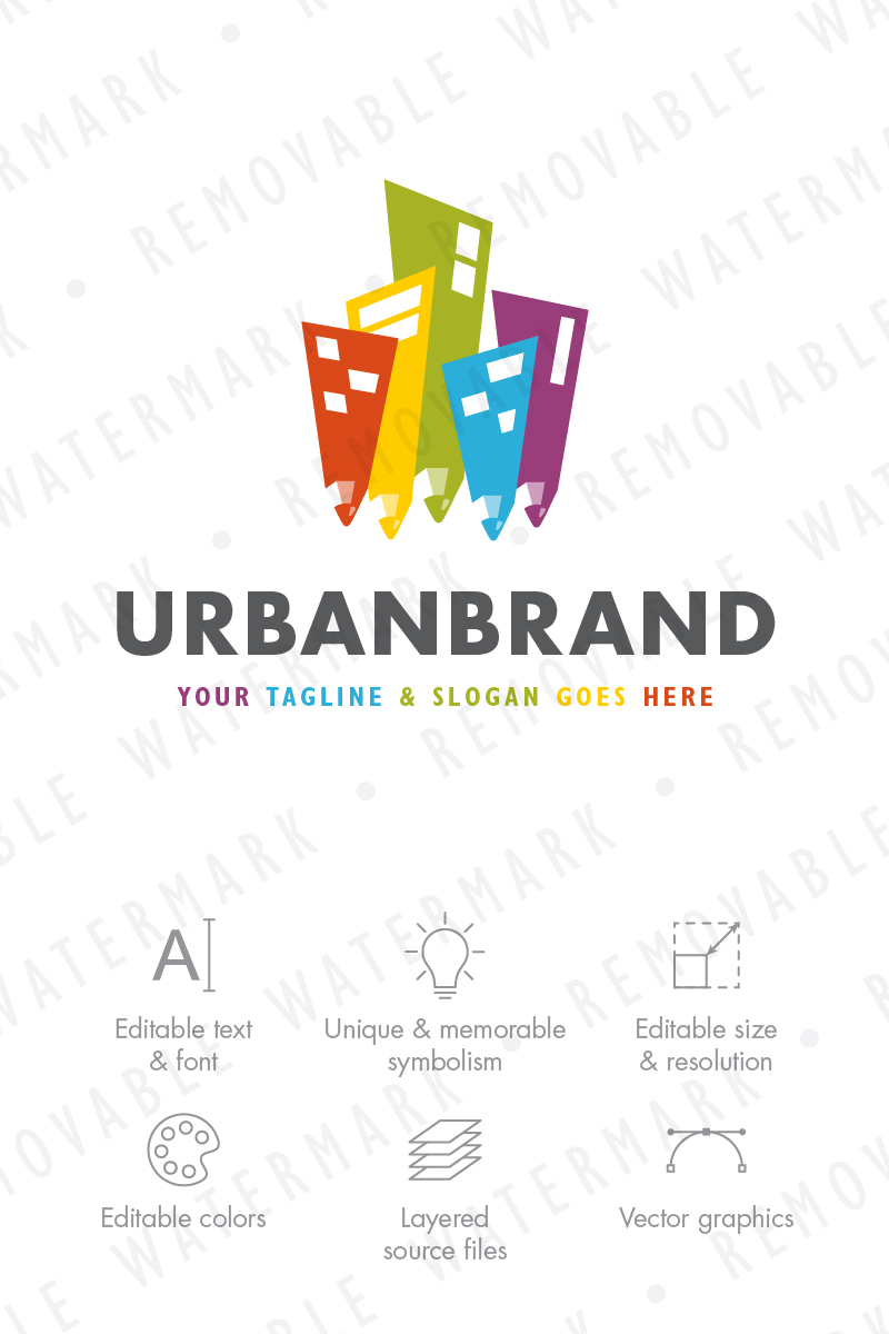Urban Art City Logo Template