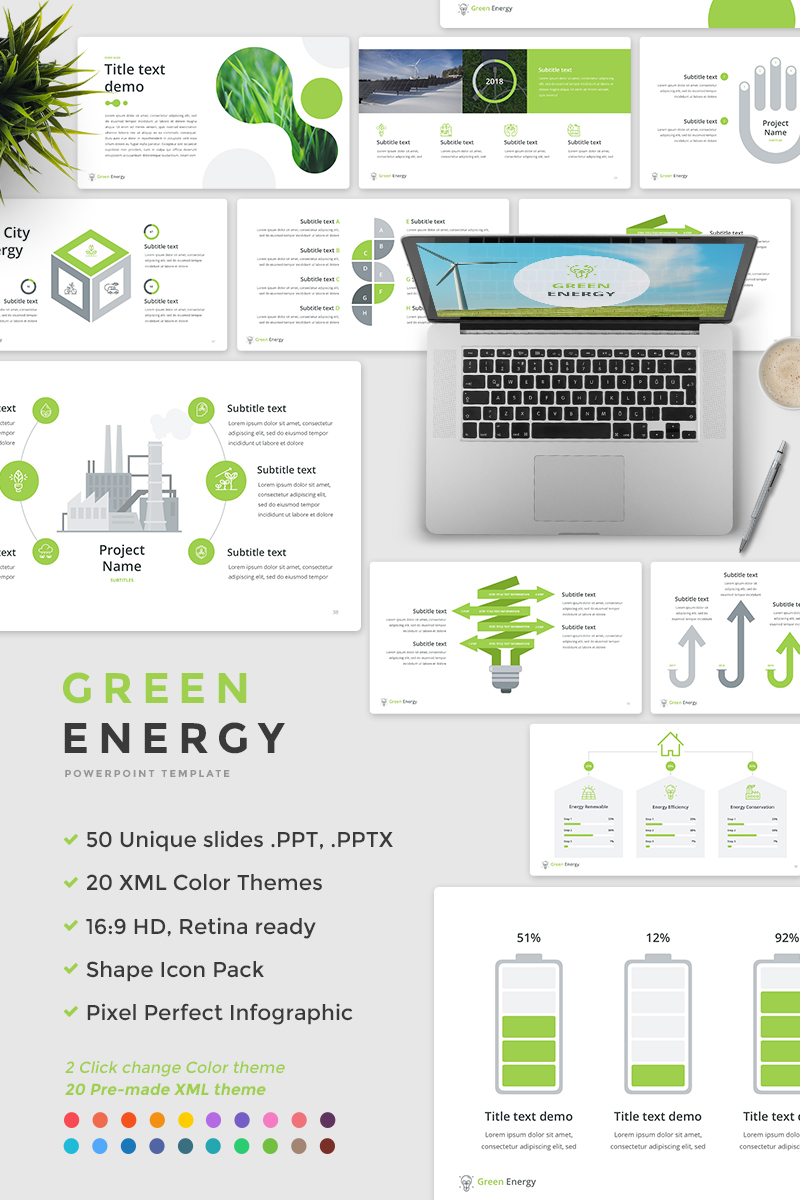 Green Energy - PowerPoint template