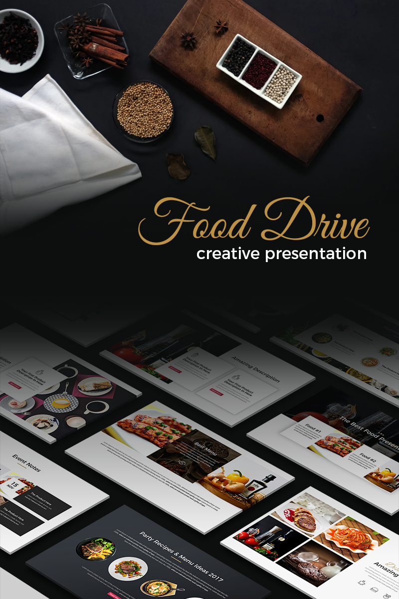 Food Drive - Presentation PowerPoint template