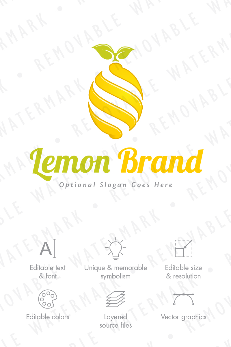 Lemon Twist Logo Template