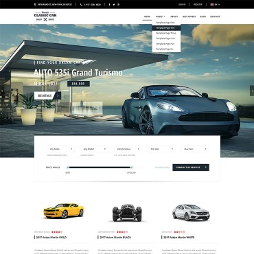 Dealer Auto Responsive Website Templates 65829