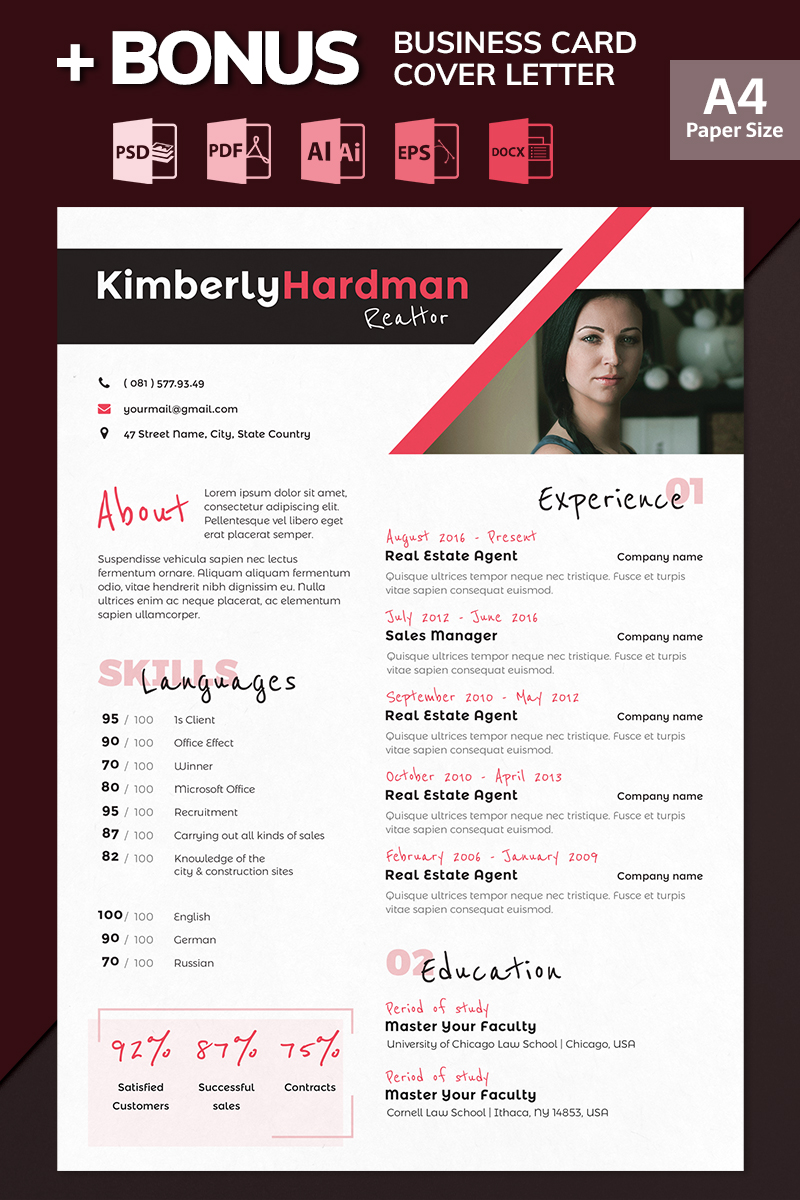 Kimberly Hardman - Realtor Resume Template