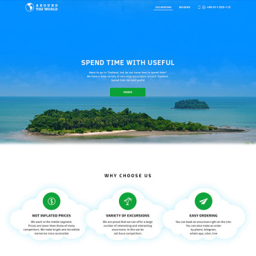 Page Travel PSD Templates 65988