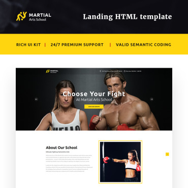Fitness Strong Landing Page Templates 66015