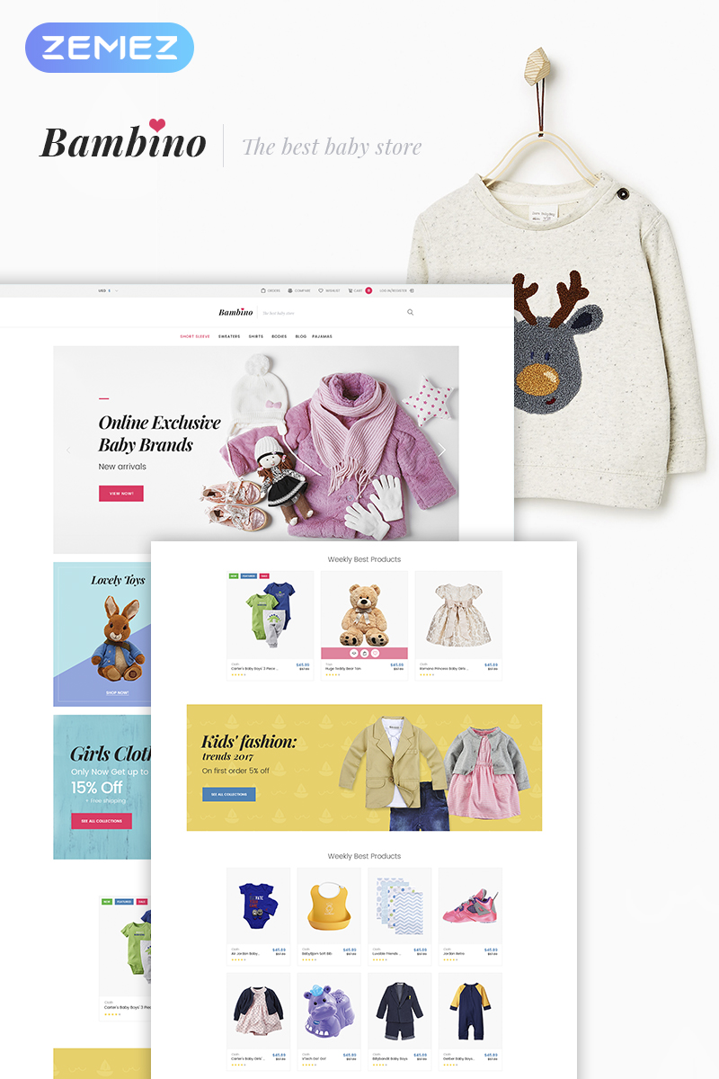 Bambino - Baby Store Responsive WooCommerce Theme