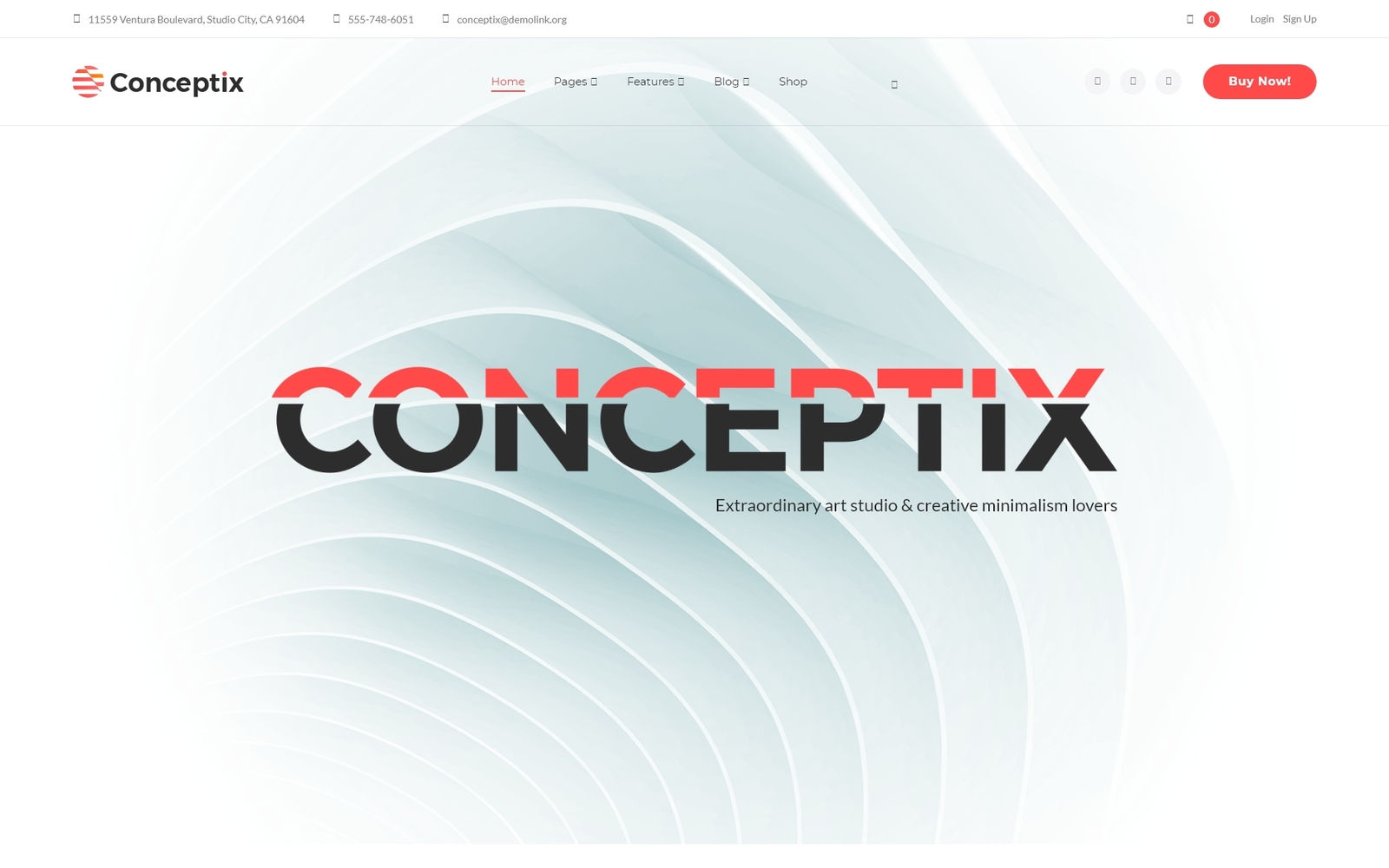 Conceptix - Art Studio WordPress Theme