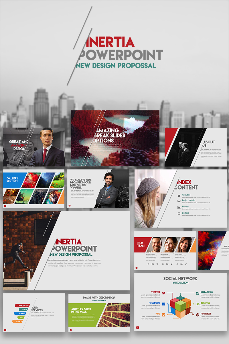 Inertia PowerPoint template