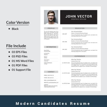 Business Clean Resume Templates 66332