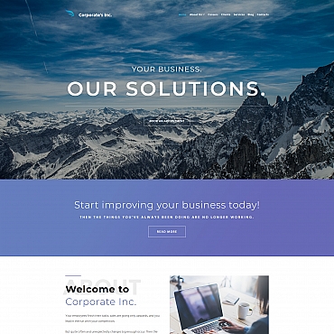 Consulting Management Moto CMS 3 Templates 66357