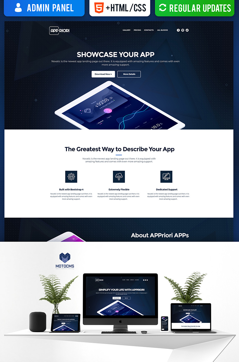 Appriori - Mobile App Landing Page Template