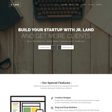 Landing Page Muse Templates 66479
