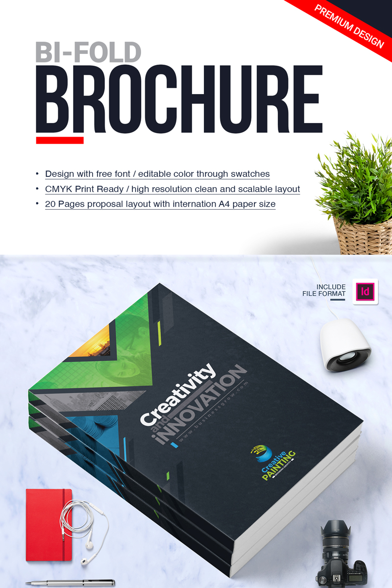 Business Brochure Design Template | InDesign Brochure | Company Profile | Annual Report 2018