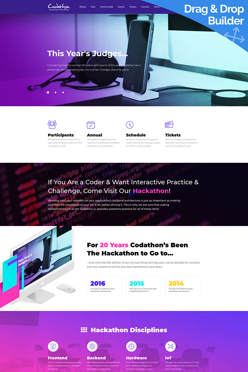 Hackathon for Coders - Moto CMS 3 Template