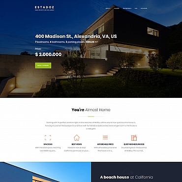 Rental Immovables Moto CMS 3 Templates 66532