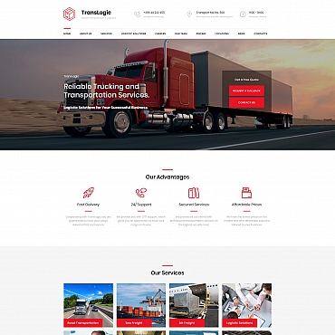 Tracking System Moto CMS 3 Templates 66533