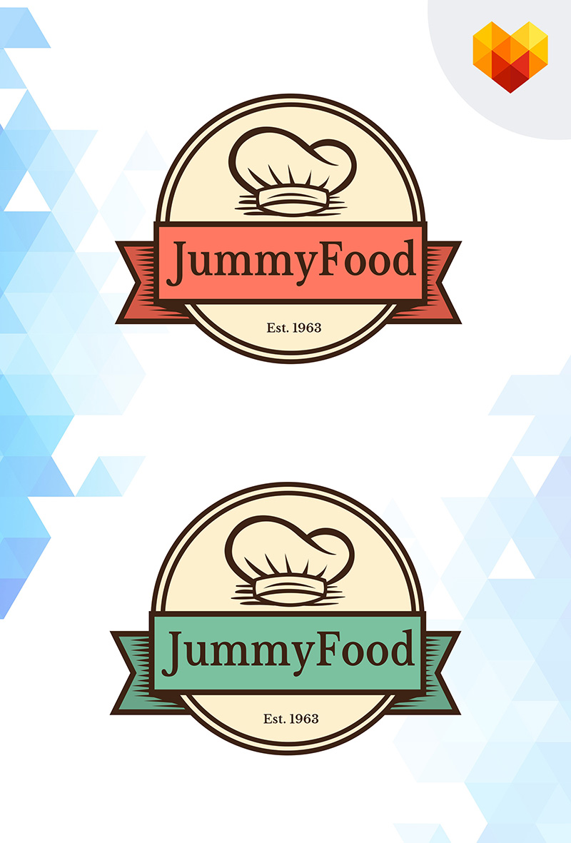 Jummy Food Restaurant Logo Template