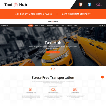 Limo Service Responsive Website Templates 66766