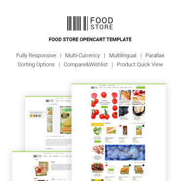Food Market OpenCart Templates 66778