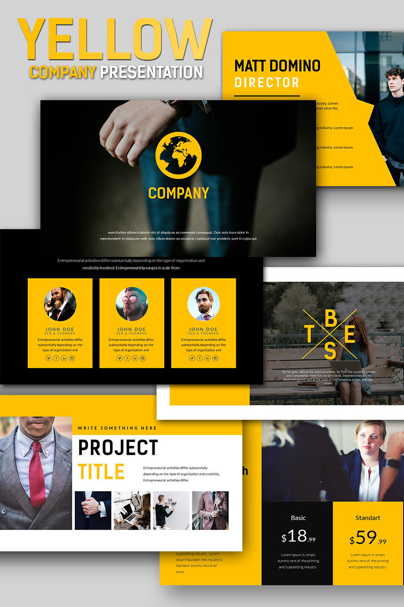 Yellow Company Business - Keynote template