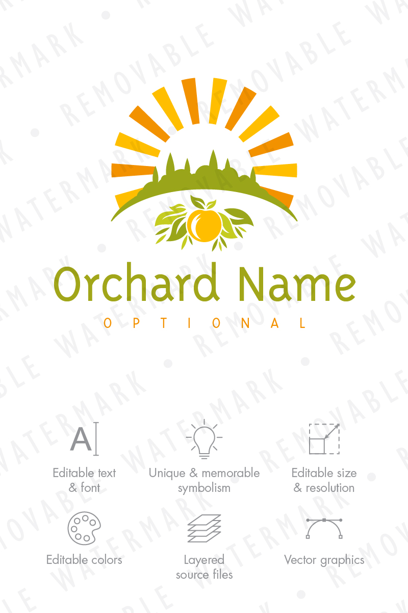 Sunny Orchard Logo Template