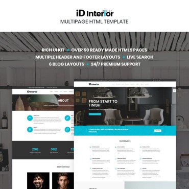 Interior Design Responsive Website Templates 66865