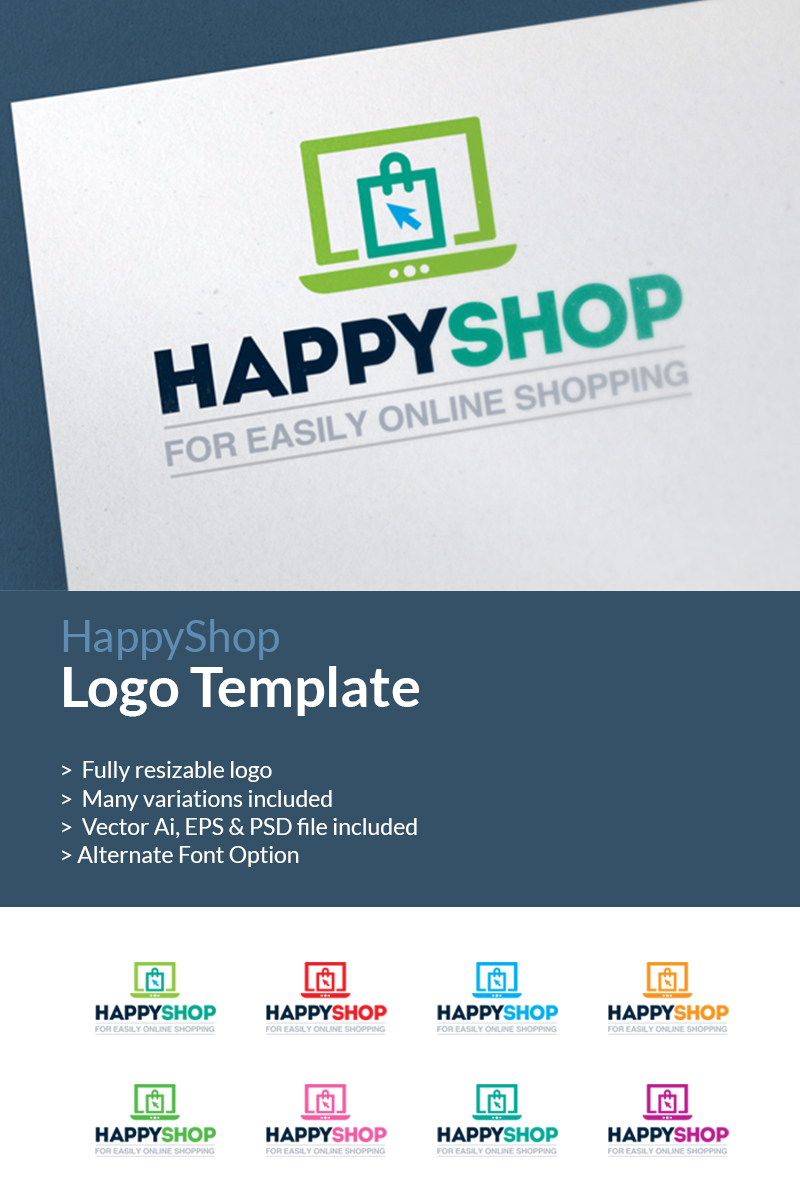 Online Shopping | E-Commerce Shop Logo Template