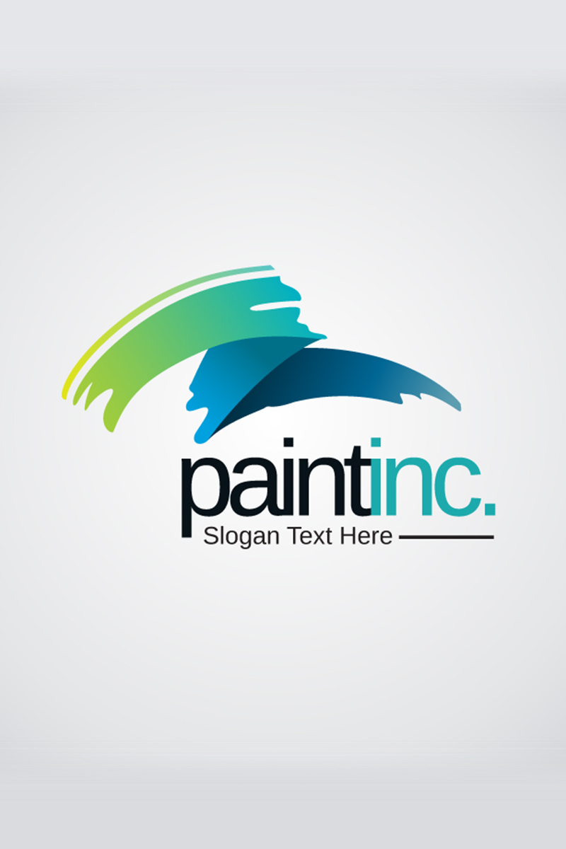 Creative Pain Brush Logo Template
