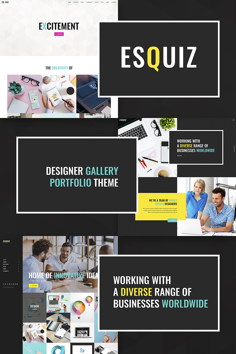 Esquiz - Design Studio WordPress Theme